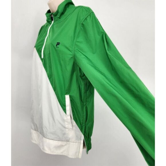 Fila Pullover Windbreaker Women's Golf Jacket Size Medium Color Block 1/4 Zip - Picture 3 of 10